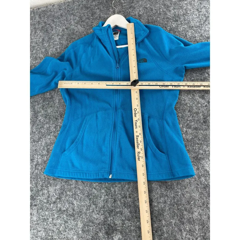 THE NORTH FACE Sweater Women Medium Blue Fleece Full Zip Jacket Lightweight N54